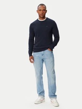 nahlad Tommy Jeans pánsky tmavomodrý sveter