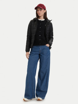 nahlad Tommy Jeans dámska čierna bunda