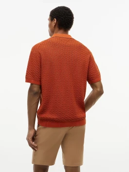 nahlad Tommy Hilfiger pánske oranžové polo tričko