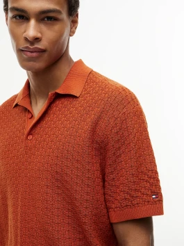 nahlad Tommy Hilfiger pánske oranžové polo tričko