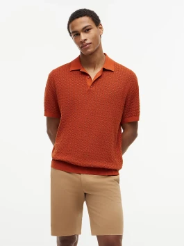 nahlad Tommy Hilfiger pánske oranžové polo tričko