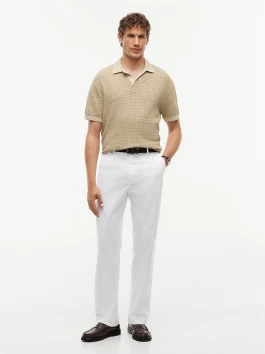 nahlad Tommy Hilfiger pánske béžové polo tričko