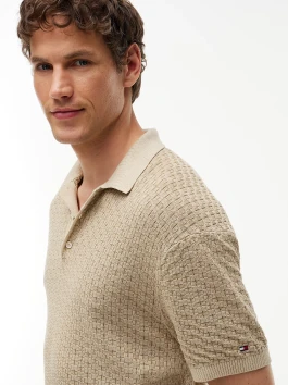 nahlad Tommy Hilfiger pánske béžové polo tričko