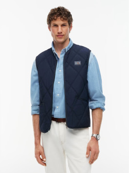 nahlad Tommy Hilfiger pánska tmavo modrá vesta