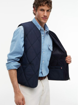 nahlad Tommy Hilfiger pánska tmavo modrá vesta