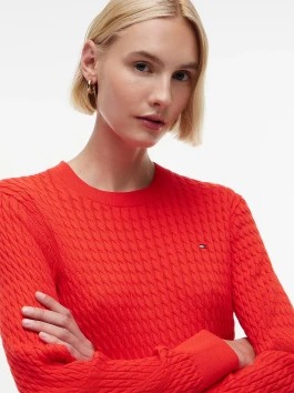 nahlad Tommy Hilfiger dámsky červený sveter