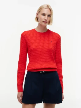 nahlad Tommy Hilfiger dámsky červený sveter