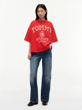 nahlad Tommy Hilfiger dámske červené tričko