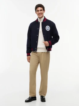 nahlad Tommy Hilfiger pánsky krémový sveter