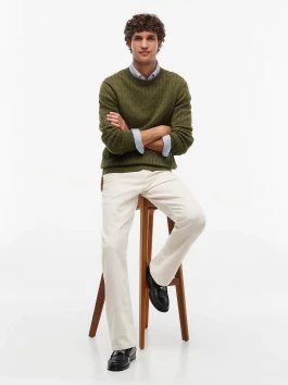 nahlad Tommy Hilfiger pánsky zelený sveter