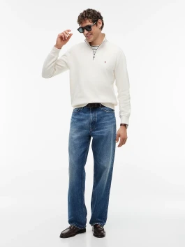 nahlad Tommy Hilfiger pánska krémová mikina