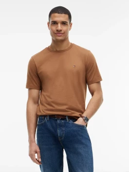 nahlad Tommy Hilfiger pánske hnedé tričko