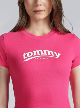 nahlad Tommy Jeans dámske ružové tričko