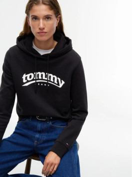 nahlad Tommy Jeans dámska čierna mikina
