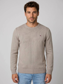 nahlad Tommy Jeans pánsky hnedý sveter