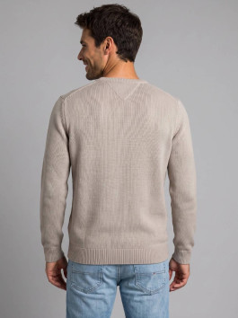 nahlad Tommy Jeans pánsky hnedý sveter