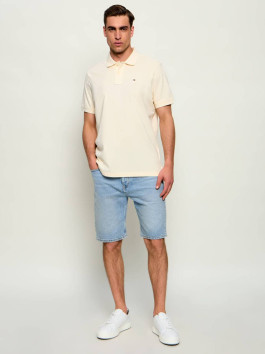 nahlad Tommy Jeans pánske krémové polo tričko