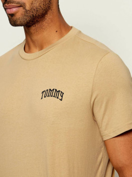 nahlad Tommy Jeans pánske béžové tričko