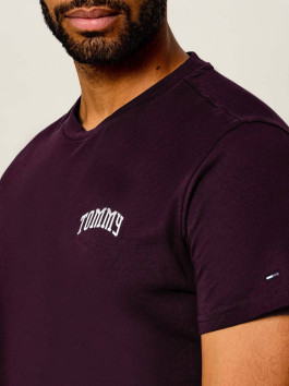 nahlad Tommy Jeans pánske vínové tričko