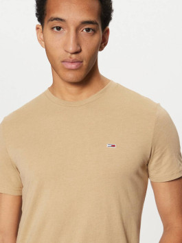 nahlad Tommy Jeans pánske béžové tričko