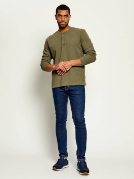 nahlad Tommy Jeans pánske khaki tričko