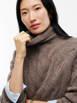 nahlad Tommy Hilfiger dámsky hnedý rolák