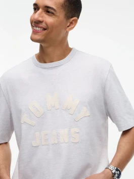 nahlad Tommy Jeans pánske šedé tričko