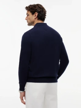 nahlad Tommy Hilfiger pánsky tmavomodrý sveter