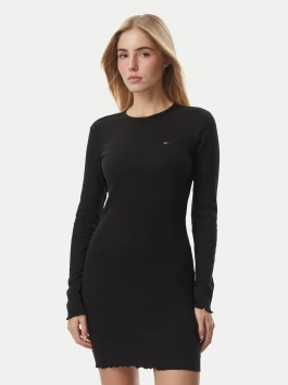nahlad Tommy Jeans dámske čierne šaty