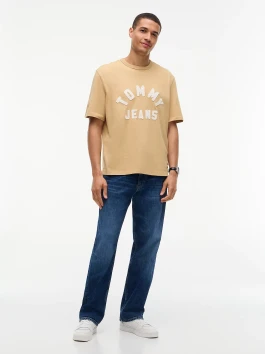 nahlad Tommy Jeans pánske béžové tričko