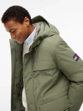 nahlad Tommy Jeans pánska zelená bunda