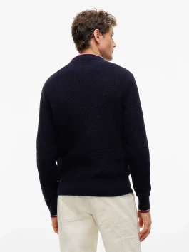 nahlad Tommy Hilfiger pánsky tmavomodrý sveter