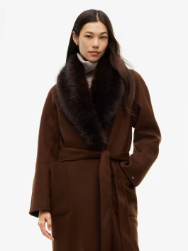 nahlad Tommy Hilfiger dámsky hnedý kabát