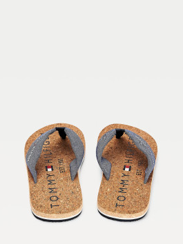 nahlad Tommy Hilfiger pánske modro šedé žabky