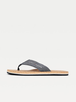 nahlad Tommy Hilfiger pánske modro šedé žabky