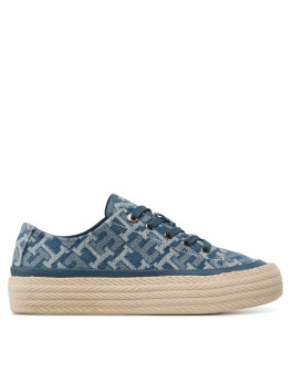 nahlad Tommy Hilfiger dámske modré tenisky so vzorom