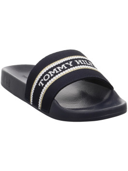 nahlad Tommy Hilfiger dámske tmavo modré šľapky