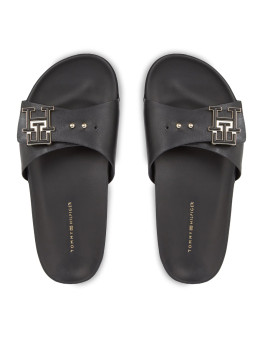 nahlad Tommy Hilfiger dámske čierne šľapky