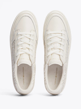 nahlad Tommy Hilfiger dámske krémové tenisky Monogram