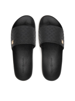 nahlad Tommy Hilfiger dámske čierne šľapky