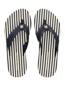 nahlad Tommy Hilfiger dámske tmavo modré žabky 