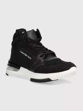 nahlad Calvin Klein pánske čierne členkové topánky