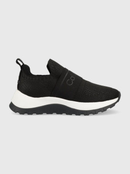 nahlad Calvin Klein dámske čierne tenisky KNIT RUNNER SLIP ON