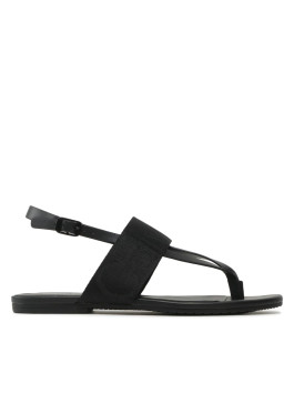 nahlad Calvin Klein dámske čierne sandále FLAT SANDAL TOEPOST WEBBING