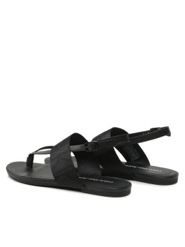 nahlad Calvin Klein dámske čierne sandále FLAT SANDAL TOEPOST WEBBING
