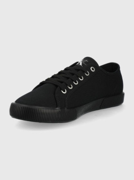 nahlad Calvin Klein pánske čierne plátené tenisky ESSENTIAL VULCANIZED 1