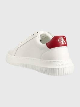 nahlad Calvin Klein pánske biele kožené tenisky CHUNKY