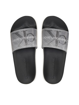 nahlad Calvin Klein dámske šedočierne šľapky 