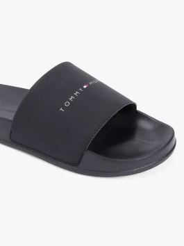 nahlad Tommy Hilfiger pánske čierne šľapky