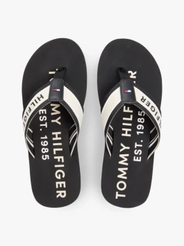 nahlad Tommy Hilfiger pánske čierne žabky